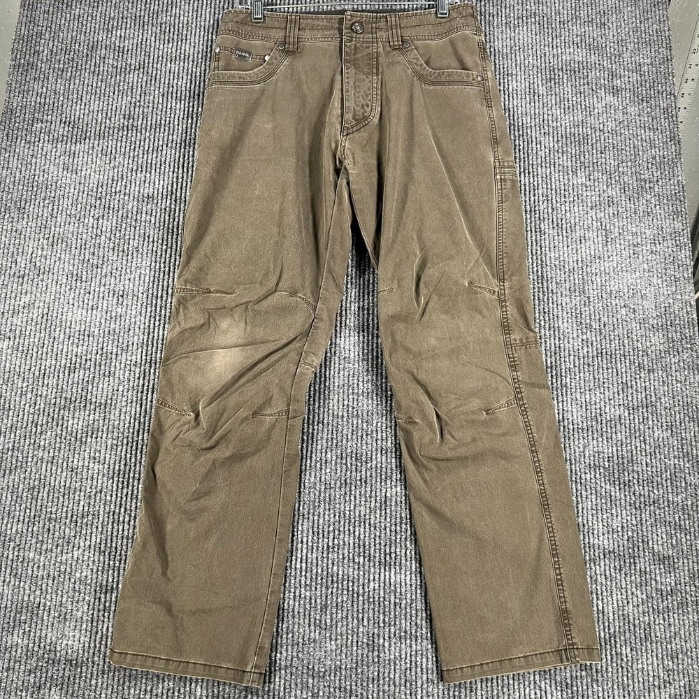 Kuhl Revolvr Pants Mens 30x30 Brown Outdoor Casual Hiking Camping Comfort